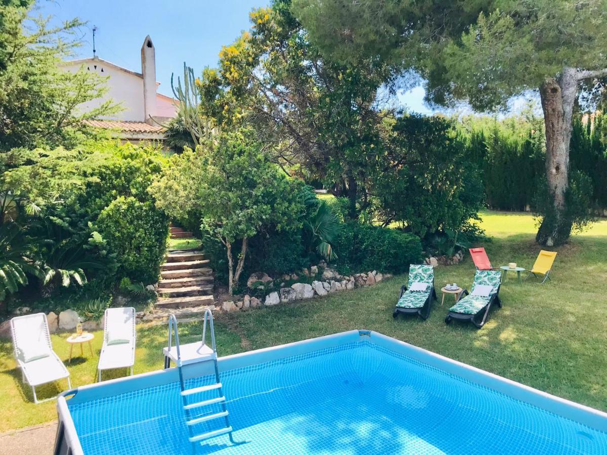 Casa mediterránea con gran jardín y piscina a 500 m de la playa Roda de Berà  Exterior foto